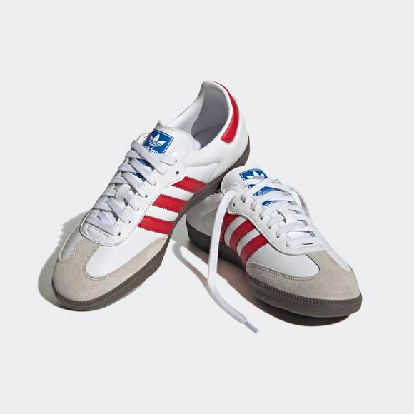 NWT Adidas Originals Samba Men\'s Shoes Scarlet/White  Classic Style Size 13 main image 5